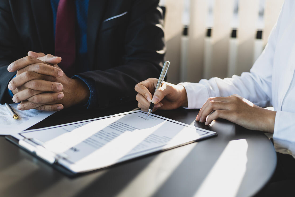 Business Owners and Executive with attorney